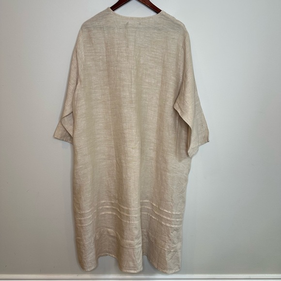 Gudrun Sjöden Woven Linen Dress in Natural NEW XXL - Picture 7 of 7
